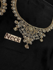 Premium Black Chiffon Emb 3 Piece Unstitched Suit With Chiffon Dupatta 2026