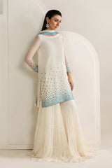 JZ GL-7153 Premium Chiffon Emb 3 Piece Unstitched Suit With Silk Trouser 2026