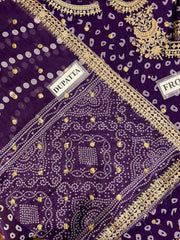 BR GL-71063 Premium Chiffon Emb 3 Piece Unstitched Suit With Chiffon Dupatta 2026
