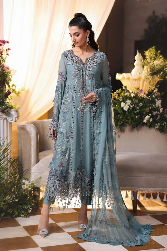MB Premium Chiffon Unstitched 3piece Suit
