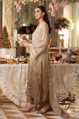 MB GL-7154 Premium Chiffon Emb 3 Piece Unstitched Suit With Chiffon Dupatta 2026
