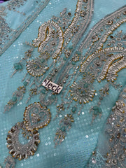 M.B GL-71013 Premium Chiffon Emb 3 Piece Unstitched Suit With Chiffon Dupatta 2026