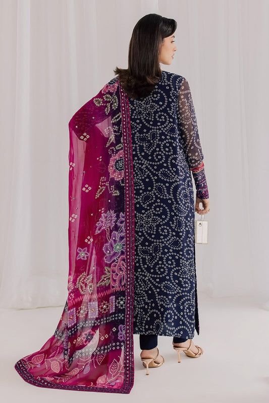 NR GL-71066 Premium Printed Chiffon Emb 3 Piece Unstitched Suit With Chiffon Dupatta 2026