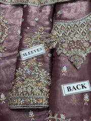 NR GL-71041 Premium Chiffon Emb 3 Piece Unstitched Suit With Organza Dupatta 2026