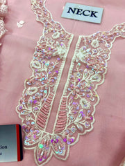 AZ Premium Chiffon Sequence Emb 3 Piece Unstitched Suit 2026