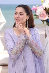 SR  GL-71015 Premium Egyptian Lawn Emb 3 Piece Unstitched Suit With Organza Dupatta 2026