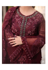 MB Premium Hit Code Chiffon Emb 3 Piece Unstitched Suit