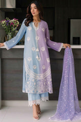 Digital Chiffon Emb Adda Work 3 Piece Unstitched Suit 2026