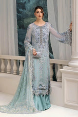 MB GL-71068 Premium Chiffon Emb 3 Piece Unstitched Suit With Printed Chiffon Dupatta 2026