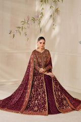 BC-CH14-05 | Chantele Chiffon 3 Piece Unstitched Suit 2026 – Heavy Sequin Work