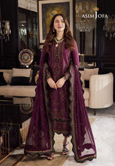 AJ GL-71057 Premium Chiffon Emb 3 Piece Unstitched Suit With Chiffon Dupatta 2026