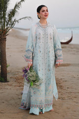 Qalamkar GL-7106 Premium Cotton Emb Chikankari 3 Piece Unstitched Suit With Organza Dupatta 2026