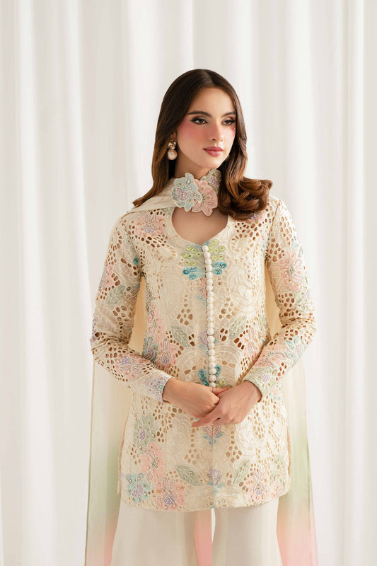 AW Premium Chiffon emb 3 Piece Unstitched Suit