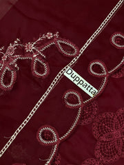 MB Premium Hit Code Chiffon Emb 3 Piece Unstitched Suit