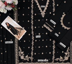 IZ  GL-71076 Premium Chiffon Emb 3 Piece Unstitched Suit With Chiffon Dupatta 2026