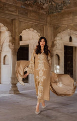 MR  GL-71032 Premium Charmuse Silk Emb 3 Piece Unstitched Suit With Chiffon Dupatta 2026