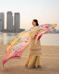FS GL-71038 Premium Cotton Emb 3 Piece Unstitched Suit With Chiffon Dupatta 2026