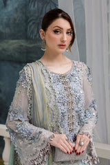 MB GL-71068 Premium Chiffon Emb 3 Piece Unstitched Suit With Printed Chiffon Dupatta 2026