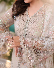 MB GL-71064 Premium Chiffon Emb 3 Piece Unstitched Suit With Chiffon Dupatta 2026