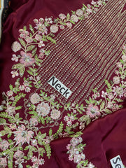 ET Kaftan Premium Shamoz Silk Emb Kaftan 2 Piece Suit