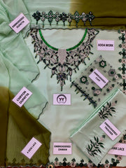 GOLMOHAR Premium Shamoz Silk Emb 3 Piece Suit