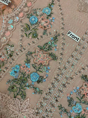 MB GL-71064 Premium Chiffon Emb 3 Piece Unstitched Suit With Chiffon Dupatta 2026