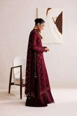Crimson GL-71036 Premium Chiffon Emb 3 Piece Unstitched Suit With Chiffon Dupatta 2026