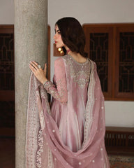 NR GL-71041 Premium Chiffon Emb 3 Piece Unstitched Suit With Organza Dupatta 2026