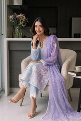 Digital Chiffon Emb Adda Work 3 Piece Unstitched Suit 2026