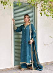 KF GL-71061 Premium Chiffon Emb 3 Piece Unstitched Suit With Emb Dupatta 2026