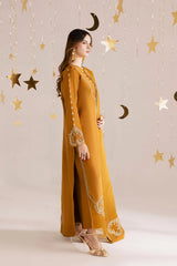 HC-020 | Luxury 3 Piece Unstitched Shesha Silk Kaftan – Heavy Sequin Bridal Wear