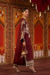 ET GL-71069 Premium Kaftan Emb 3 Piece Unstitched Suit With Silk Dupatta 2026