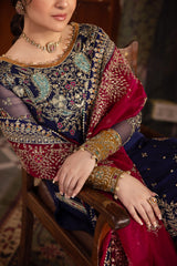 NR GL-71040 Premium Chiffon Emb 3 Piece Unstitched Suit With Organza Dupatta 2026