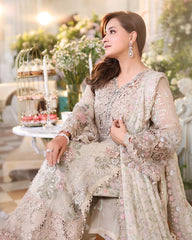 MB GL-71064 Premium Chiffon Emb 3 Piece Unstitched Suit With Chiffon Dupatta 2026