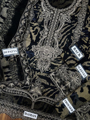 BIL-030 | Premium Lawn 3 Piece Unstitched Suit 2026 – Chiffon Dupatta