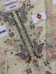 MB-024 | Luxury Chiffon 3 Piece Unstitched Suit 2026 – Heavy Adda Work
