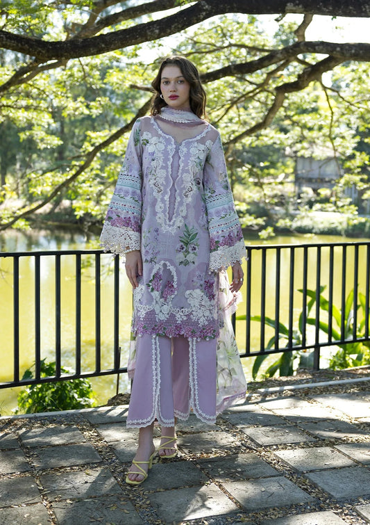 Elaaf GL-7102 Printed Lawn 3 Piece Unstitched Suit With Printed Chiffon Dupatta 2026