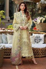 E.F GL-7108 Premium Cotton Emb Chikankari 3 Piece Unstitched Suit With Organza Dupatta 2026