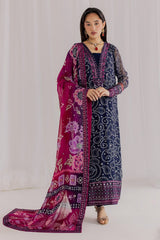 NR GL-71066 Premium Printed Chiffon Emb 3 Piece Unstitched Suit With Chiffon Dupatta 2026