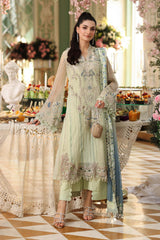 MB GL-71051 Premium Chiffon Emb 3 Piece Unstitched Suit With Printed Chiffon Dupatta 2026