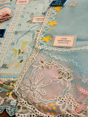 Qalamkar GL-7106 Premium Cotton Emb Chikankari 3 Piece Unstitched Suit With Organza Dupatta 2026