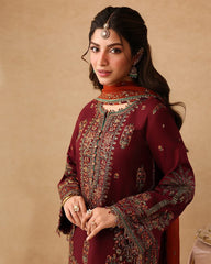 AJ GL-71039 Premium Chiffon Emb 3 Piece Unstitched Suit With Chiffon Dupatta 2026