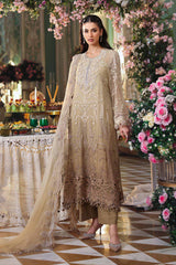MB GL-7154 Premium Chiffon Emb 3 Piece Unstitched Suit With Chiffon Dupatta 2026