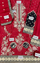 EN EK-E1098-26 LUXERY KAFTAN 3piece Unstitched COLLECTION 2026