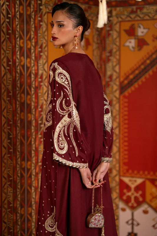 ET GL-71069 Premium Kaftan Emb 3 Piece Unstitched Suit With Silk Dupatta 2026