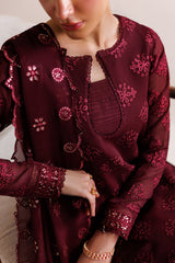Crimson GL-71036 Premium Chiffon Emb 3 Piece Unstitched Suit With Chiffon Dupatta 2026