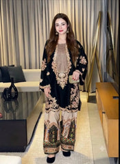 ET Kaftan Premium Shamoz Silk Emb Kaftan 2 Piece Suit