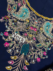 NR GL-71040 Premium Chiffon Emb 3 Piece Unstitched Suit With Organza Dupatta 2026
