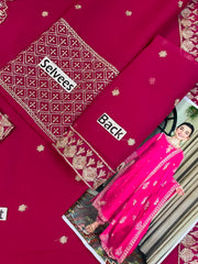 KF GL-71062 Premium Chiffon Emb 3 Piece Unstitched Suit With Emb Dupatta 2026