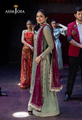 AJ Chiffon Sequence 3 Piece Unstitched Suit